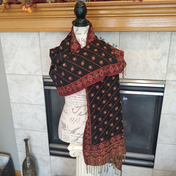 Fall Table Runner OR Pashmina Wrap! - Picture 4 of 13